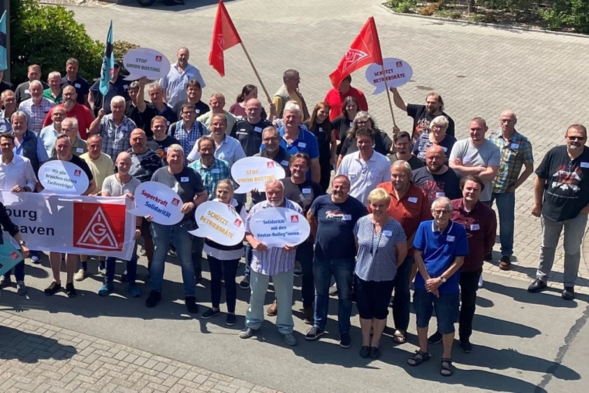 Warnstreik bei Wärtsilä SAM Electronics Standort Wilhelmshaven