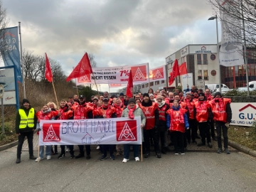 Warnstreik bei August Brötje Handel KG: IG Metall fordert gerechte Entgelterhöhung